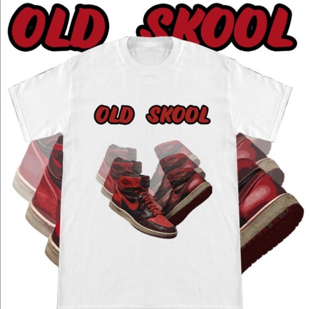 Vintage Nike Air Jordan Retros Graphic Shirt AF1 Bred